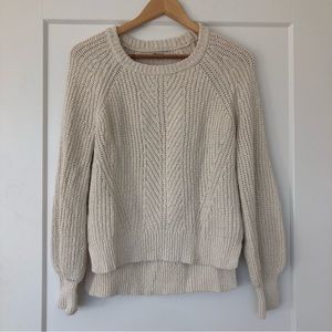 Madewell 100% Cotton Chunky Knit Sweater